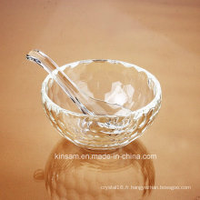 Artisanat de bol de riz en verre de cristal de mode pour la vaisselle